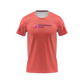 Sublimated Tee Heartbeat Coral